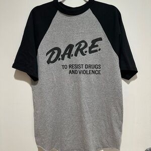 Gray and Black D.A.R.E. Shirt